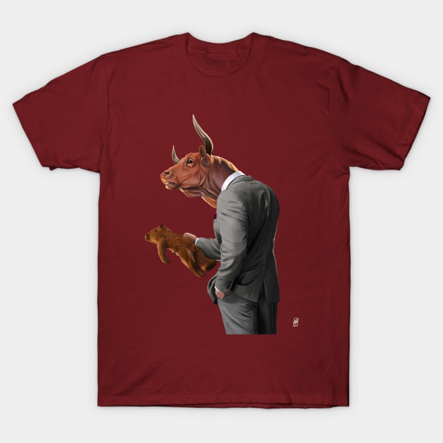 Bull T-Shirt by RobArt